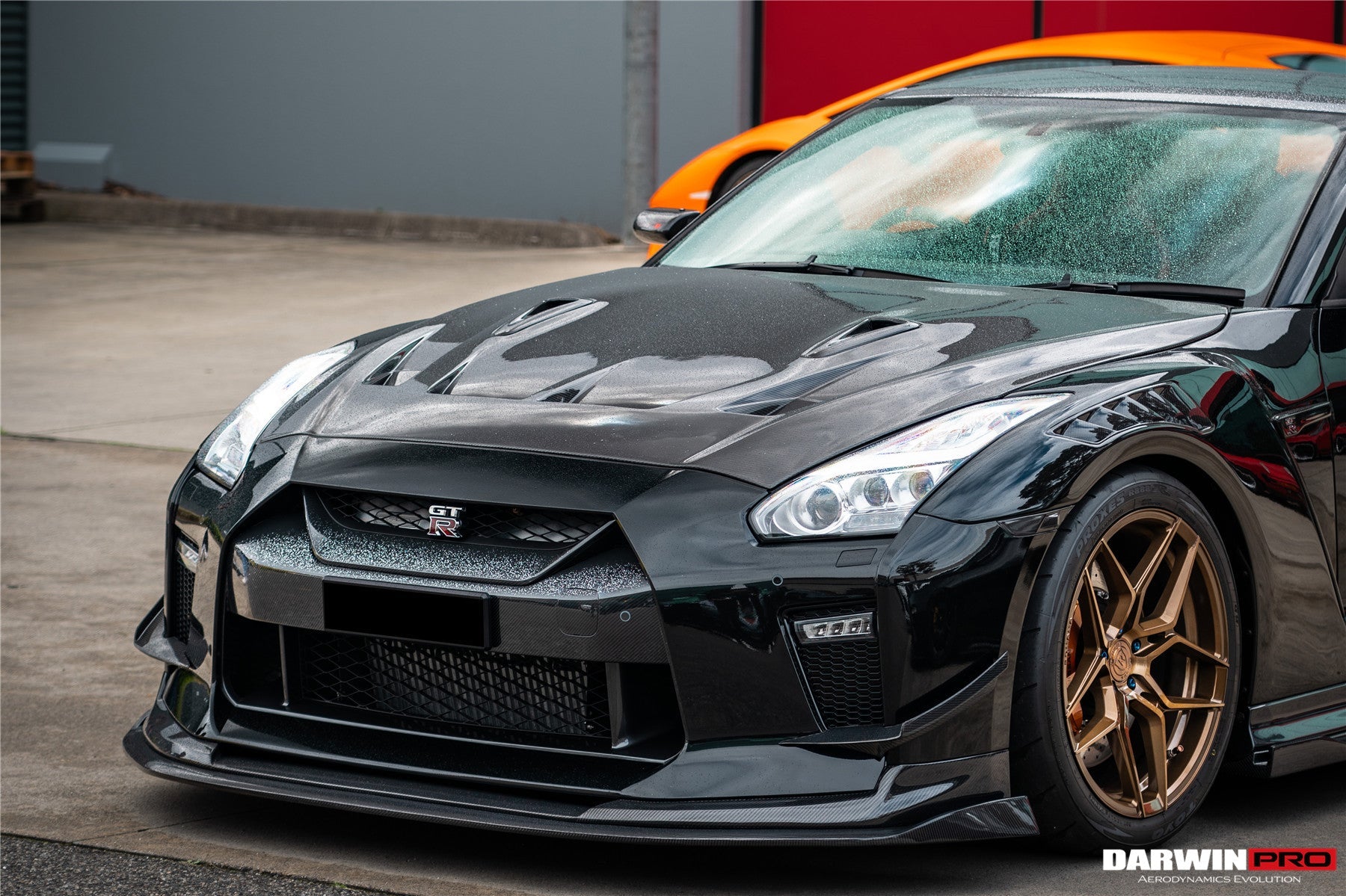 2017 - 2022 Nissan GTR R35 EBA BKSS Style Carbon Fiber Front Lip